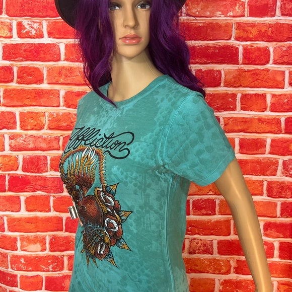 Affliction Women’s T-Shirt - Picture 2 of 13